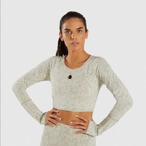 Gymshark Fleur Cropped Long Sleeve Top